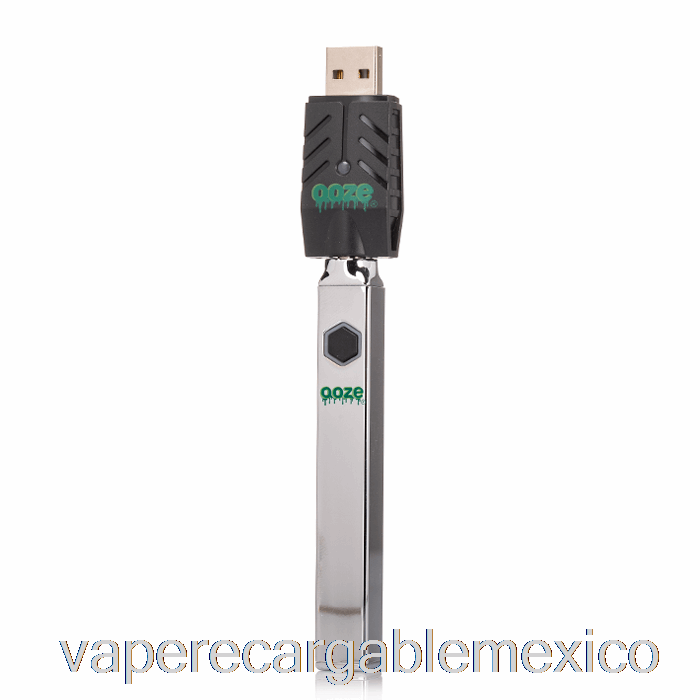Vape Recargable Ooze Quad Flex Temp 500mah Batería Cromada